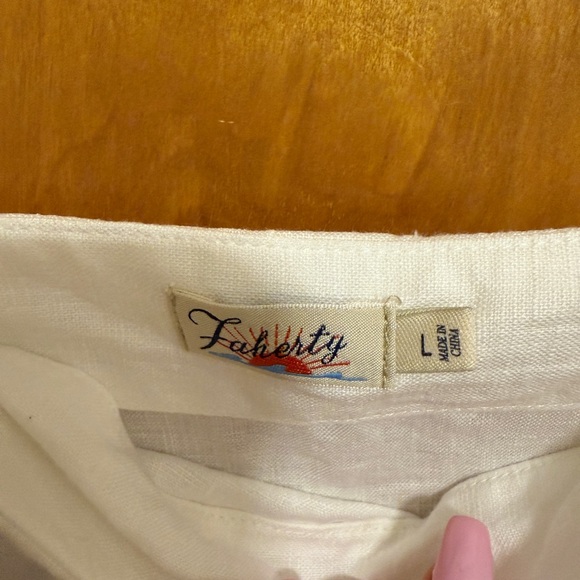 Faherty White Linen Top - Picture 2 of 5